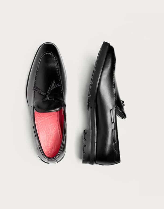Mocasín Venetto Negro Suela Ultraliviana - miniatura 3
