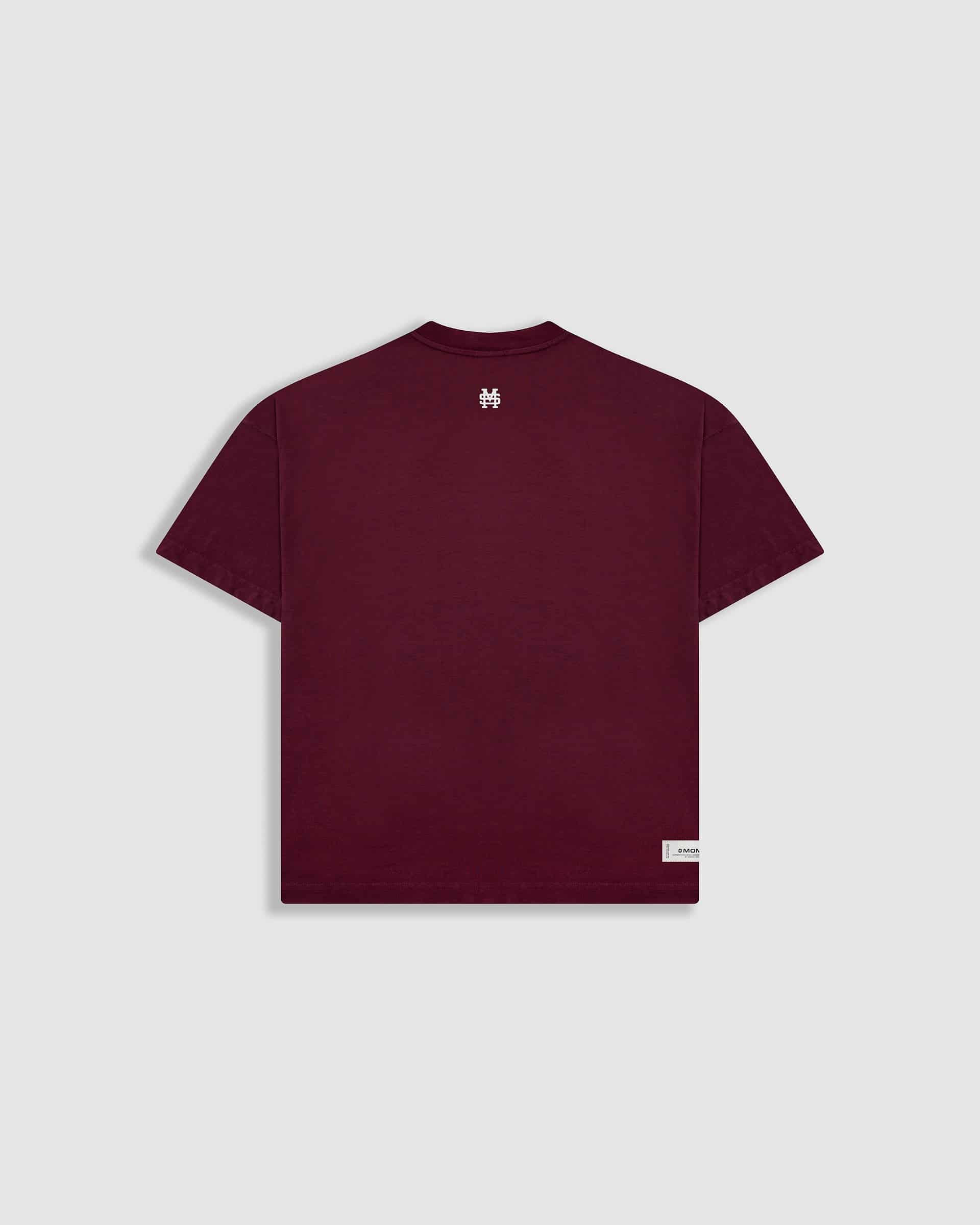 Camiseta Boxy Fit Básica V3 - Burgundy - miniatura 7