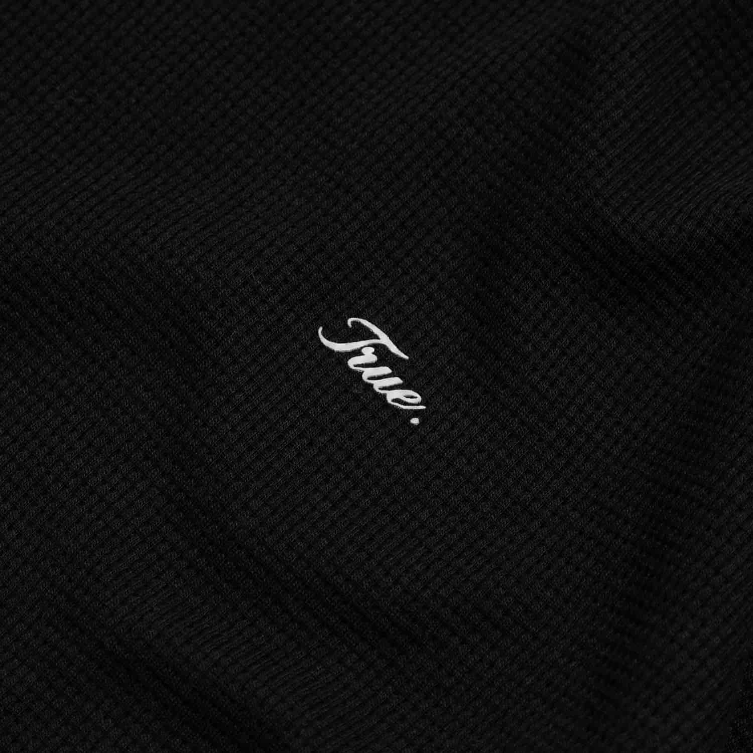 Textured Boxy Tee - Black - miniatura 4