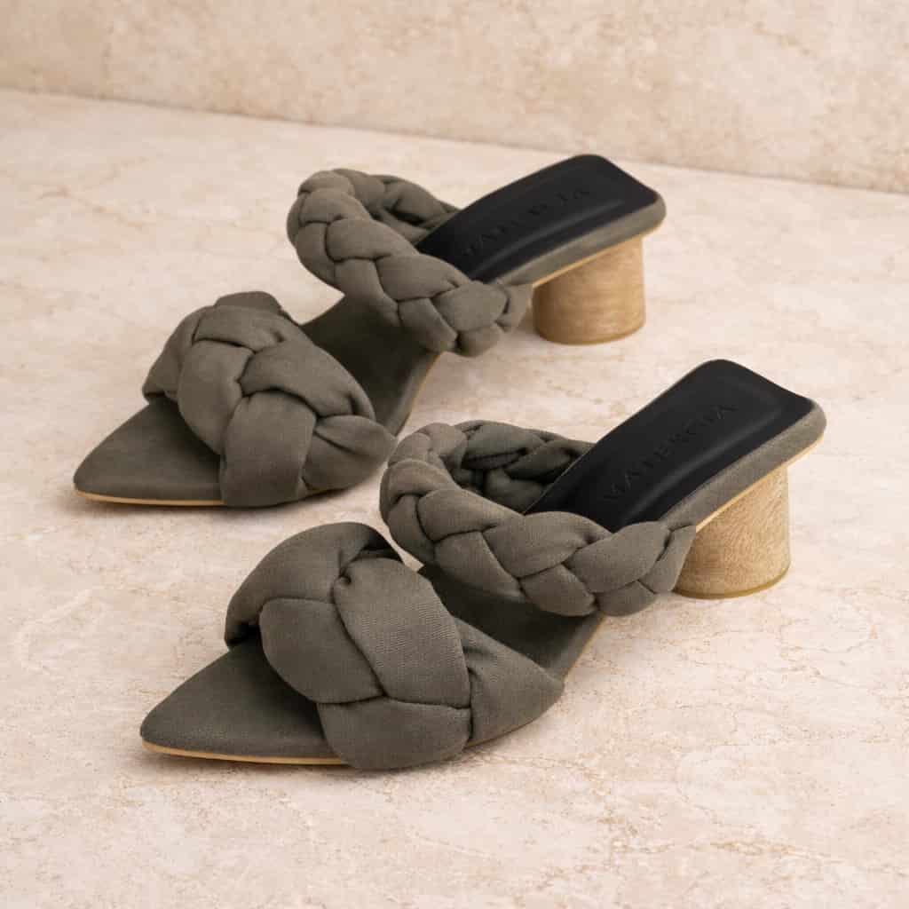 Green Vetra Braided Sandals - miniatura 2