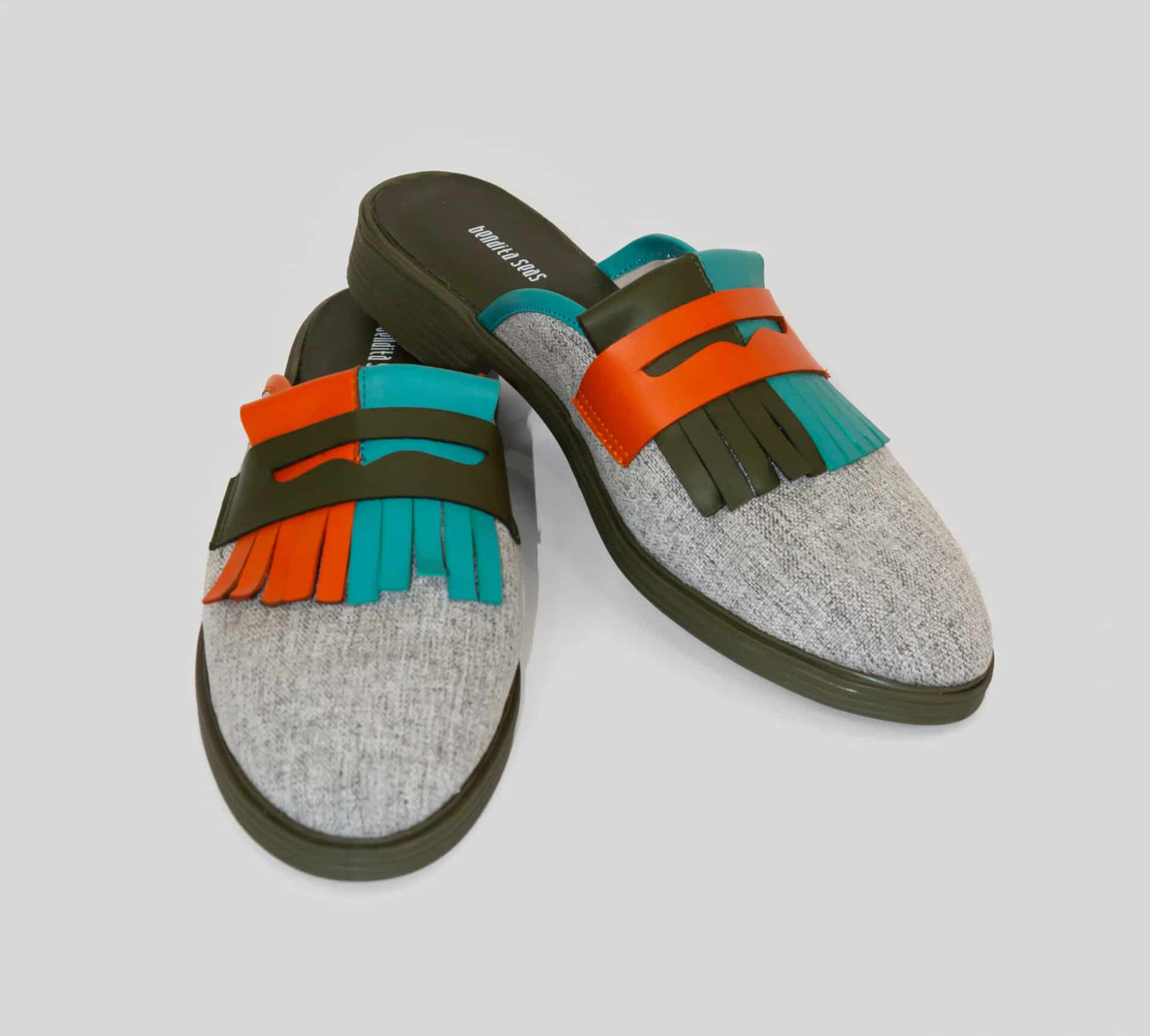 Mocasín Sueco Misionera Aguamarina - miniatura 5