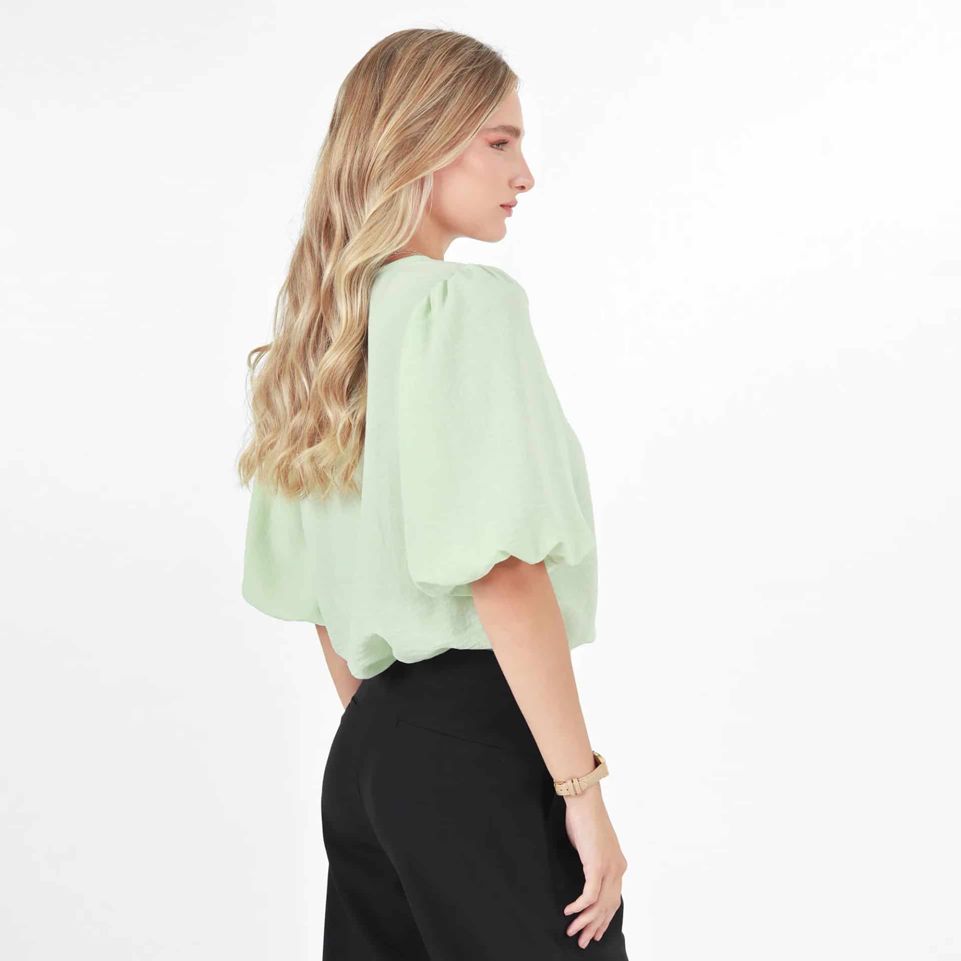 Blusa Cuello Redondo Manga 3Cuartos - miniatura 6