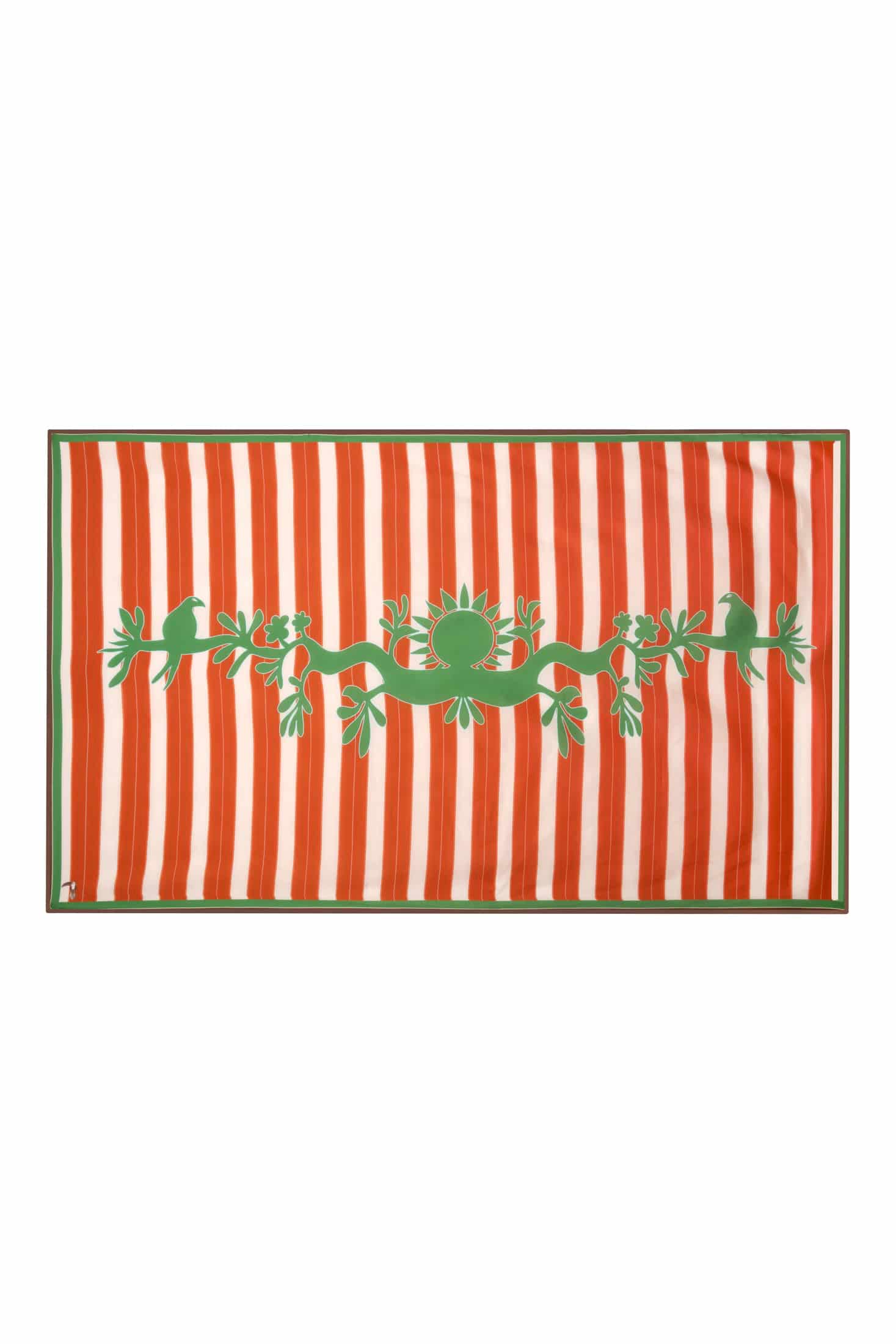 De La Falaise Cotton Silk Sarong / Green Solana Shield - miniatura 4