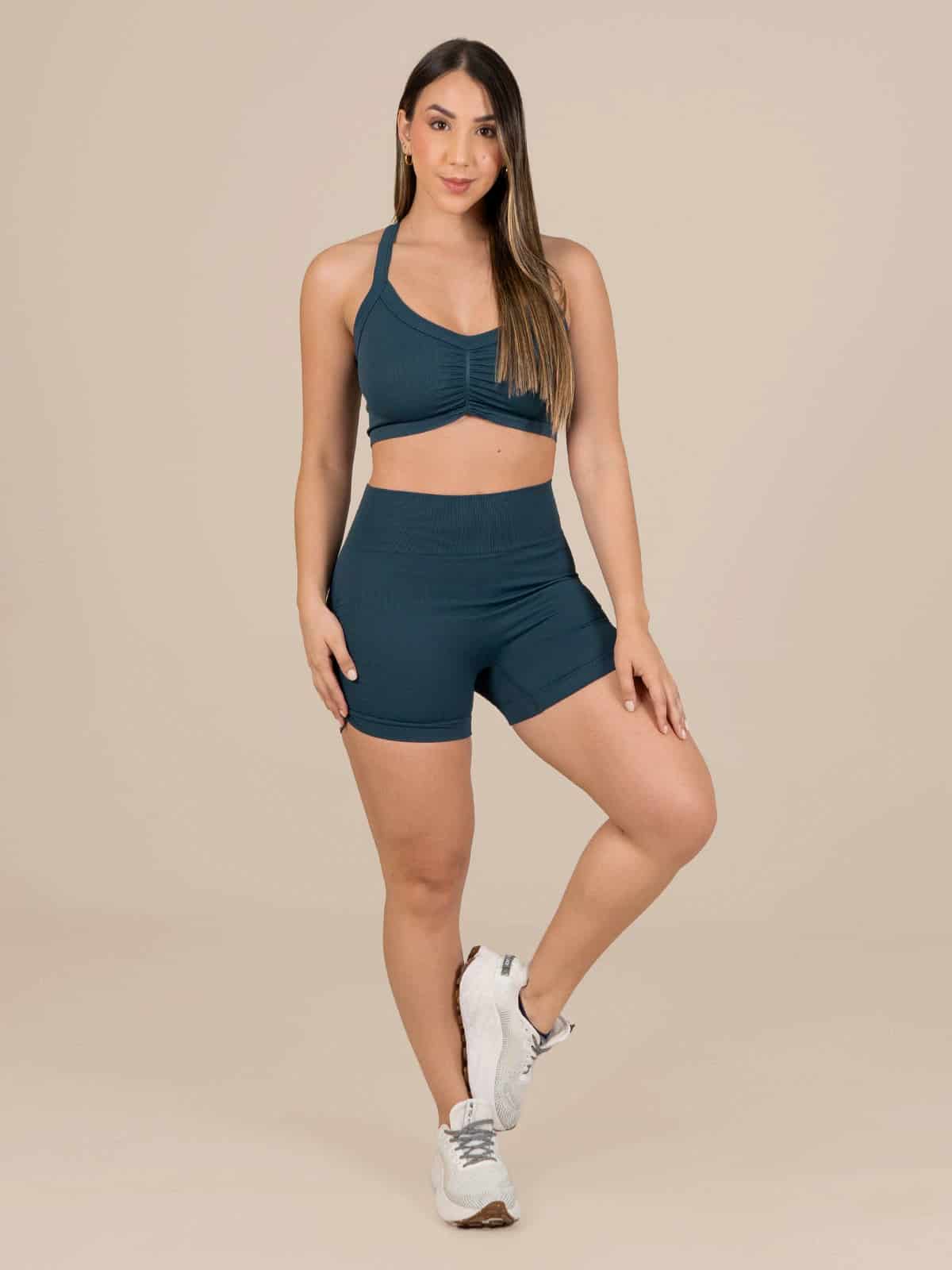 Talia short set seamless grizul - miniatura 1