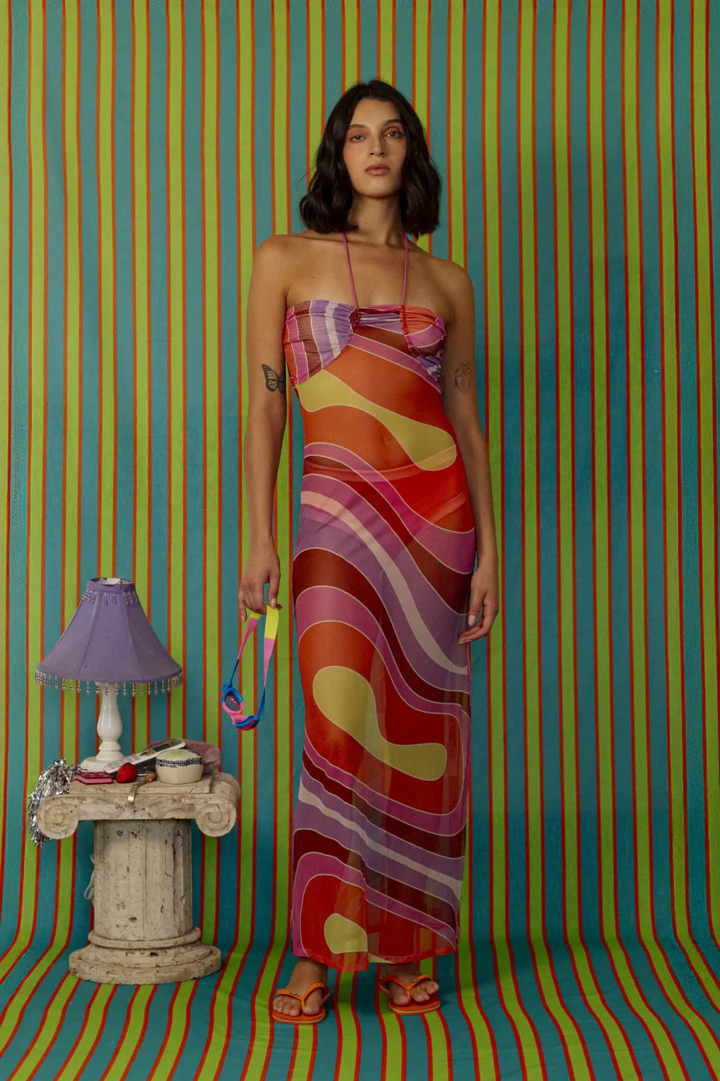 Aura Mesh Dress - miniatura 1