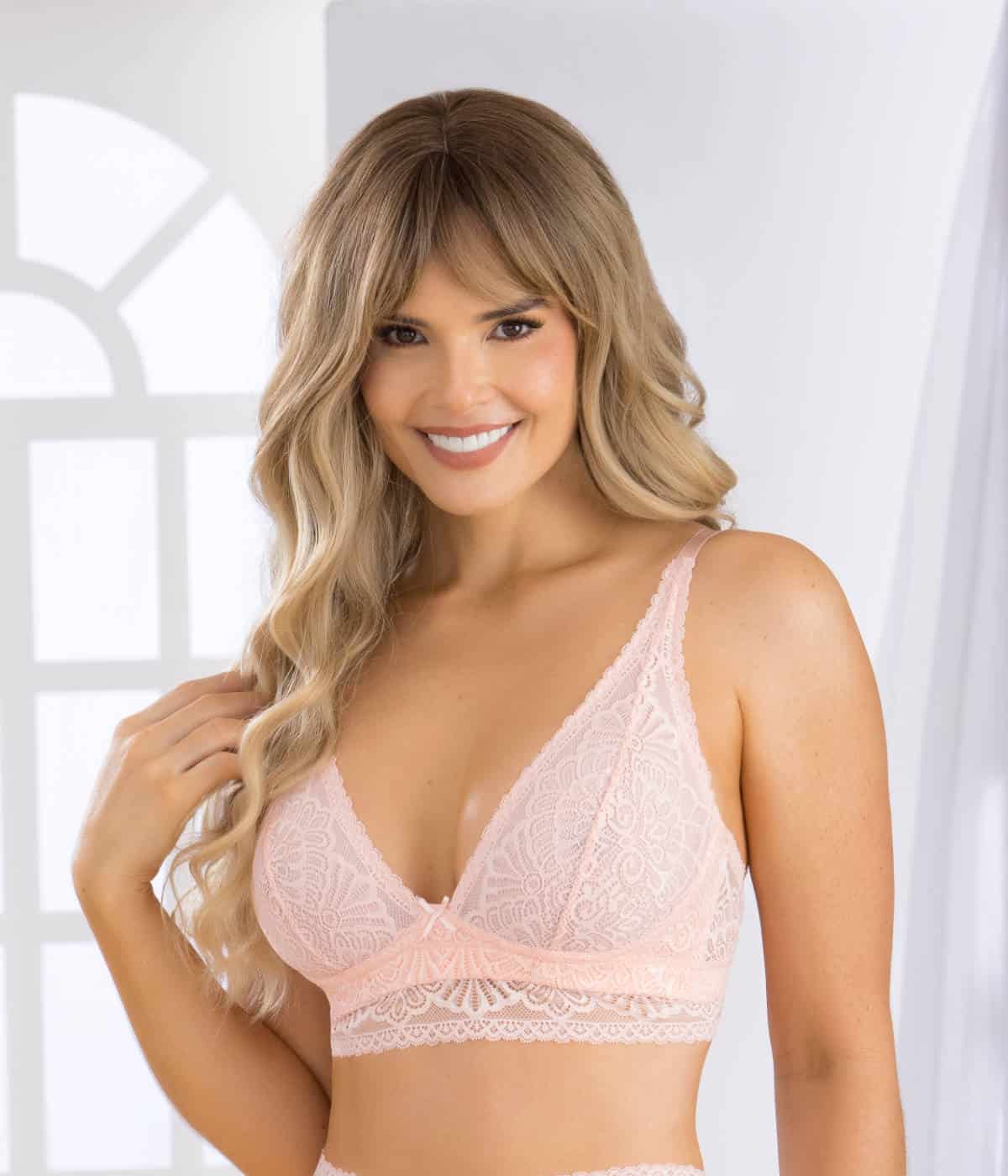 Bralette triangular en encaje 30031 - miniatura 4