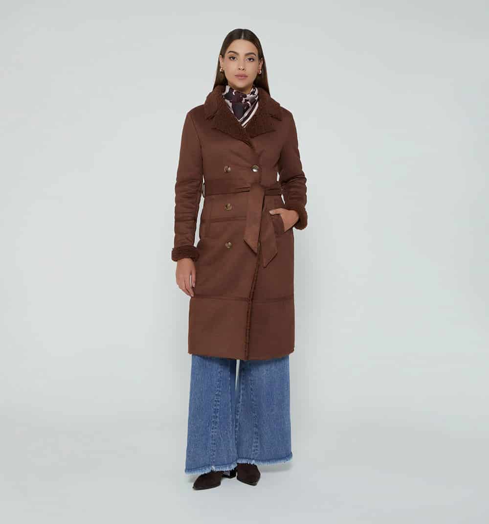 Gaban en suede con interior en teddy - miniatura 1