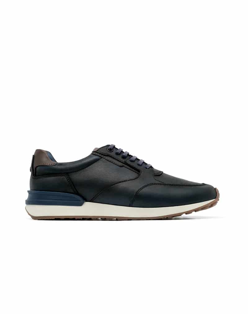 Zapato deportivo de cuero y apliques al contraste para hombre REF MICH24 - miniatura 2
