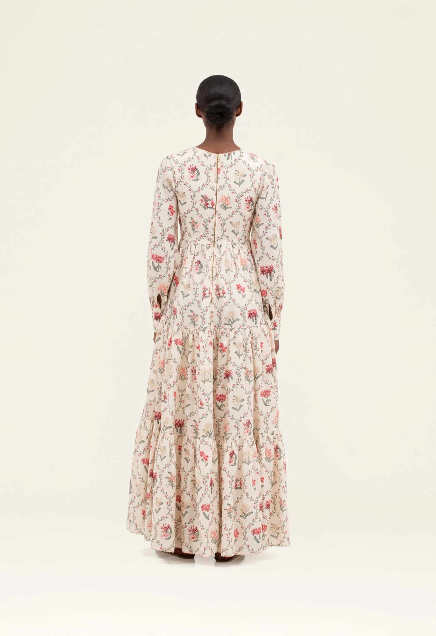 Nuez Orquidea Maxi Dress - miniatura 4