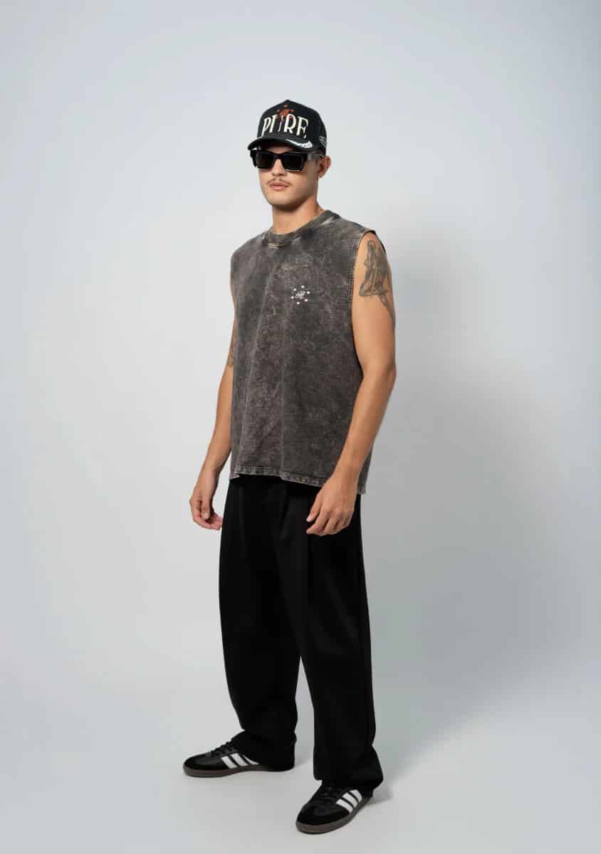 Still Hungry Washed Gray Tank Top - miniatura 8