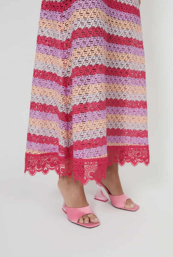 PALMARITO MAXI DRESS RASPBERRY - miniatura 2