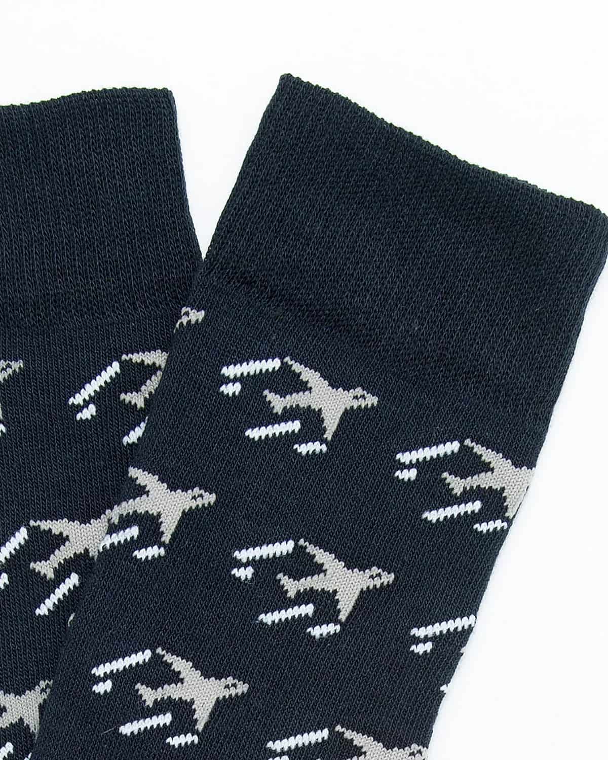 Medias Algodón Estampado Aviones - Fondo Azul - miniatura 4