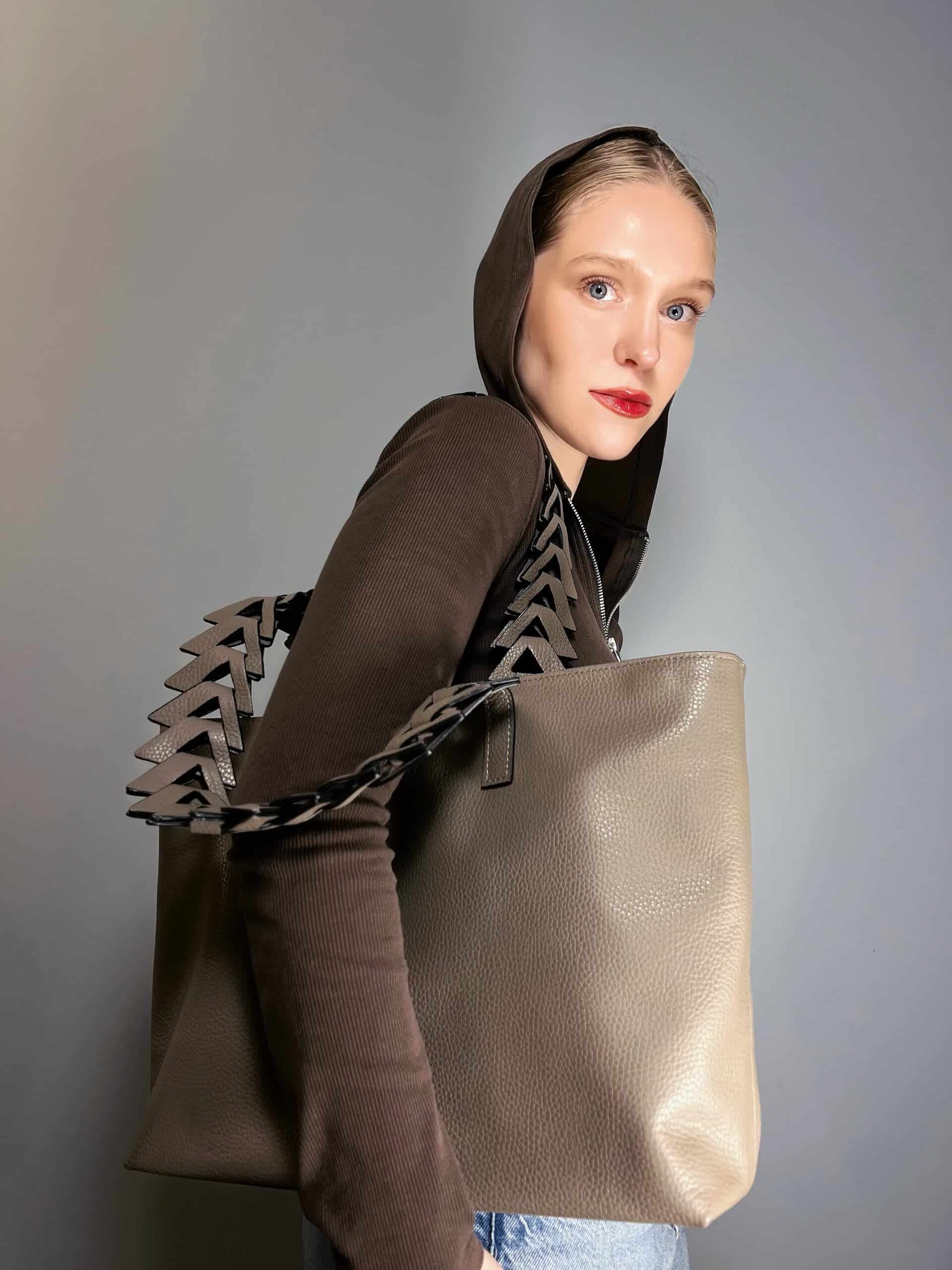 Caro Laptop Tote taupé 14" - miniatura 1
