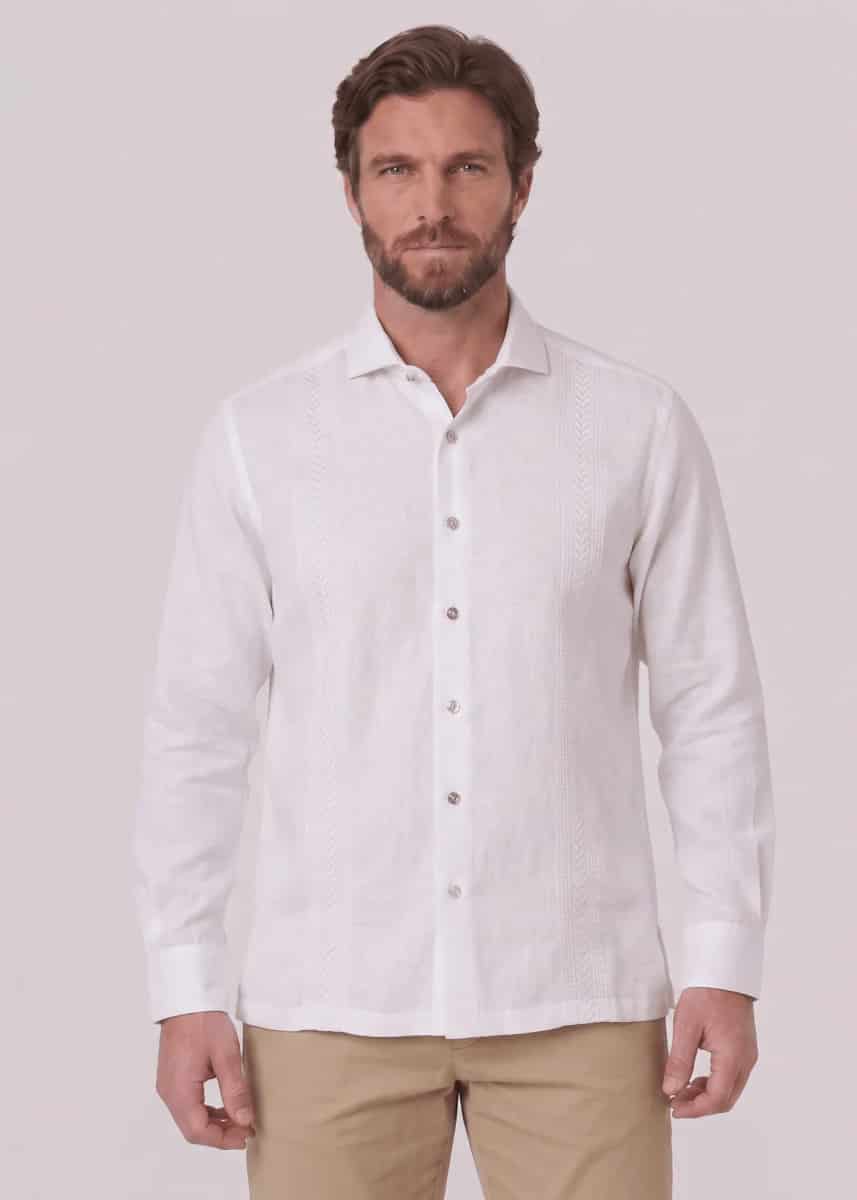 Guayabera ml bordada 010125065 - miniatura 2