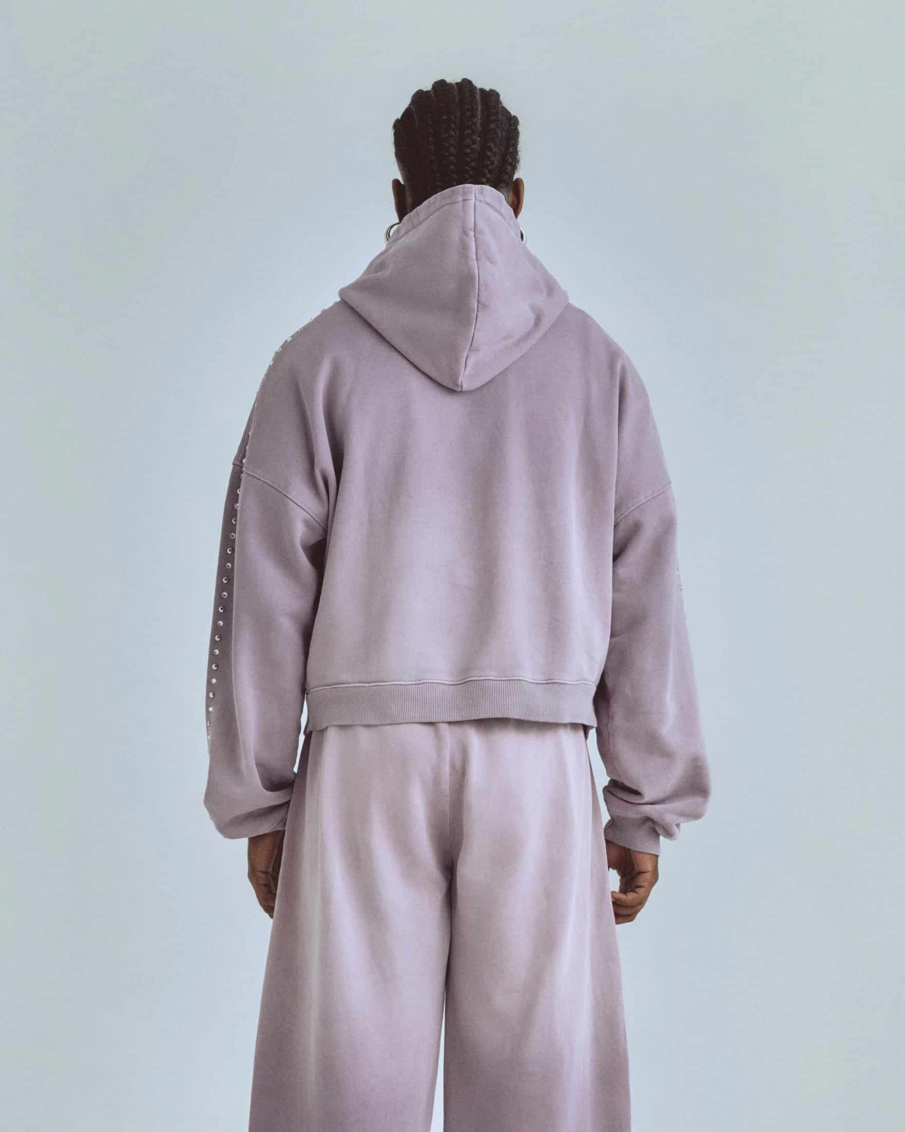 Santa Unión Basic  Boxy Hoodie Purple - miniatura 6