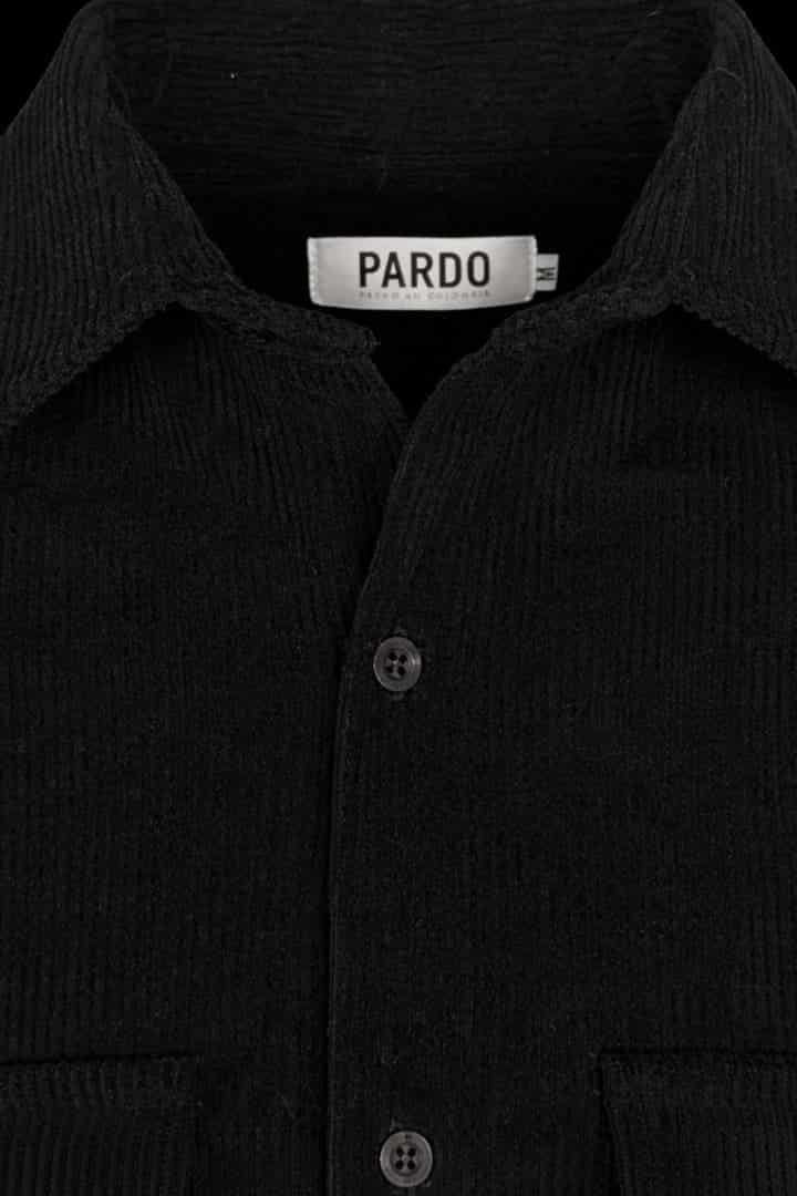 Camisa corduroy/pana negra - miniatura 3
