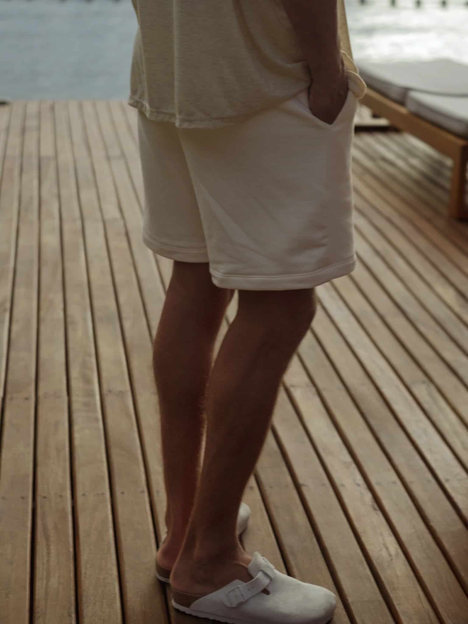 MEN COTTON MINIMAL SHORT - SEA SALT - miniatura 11