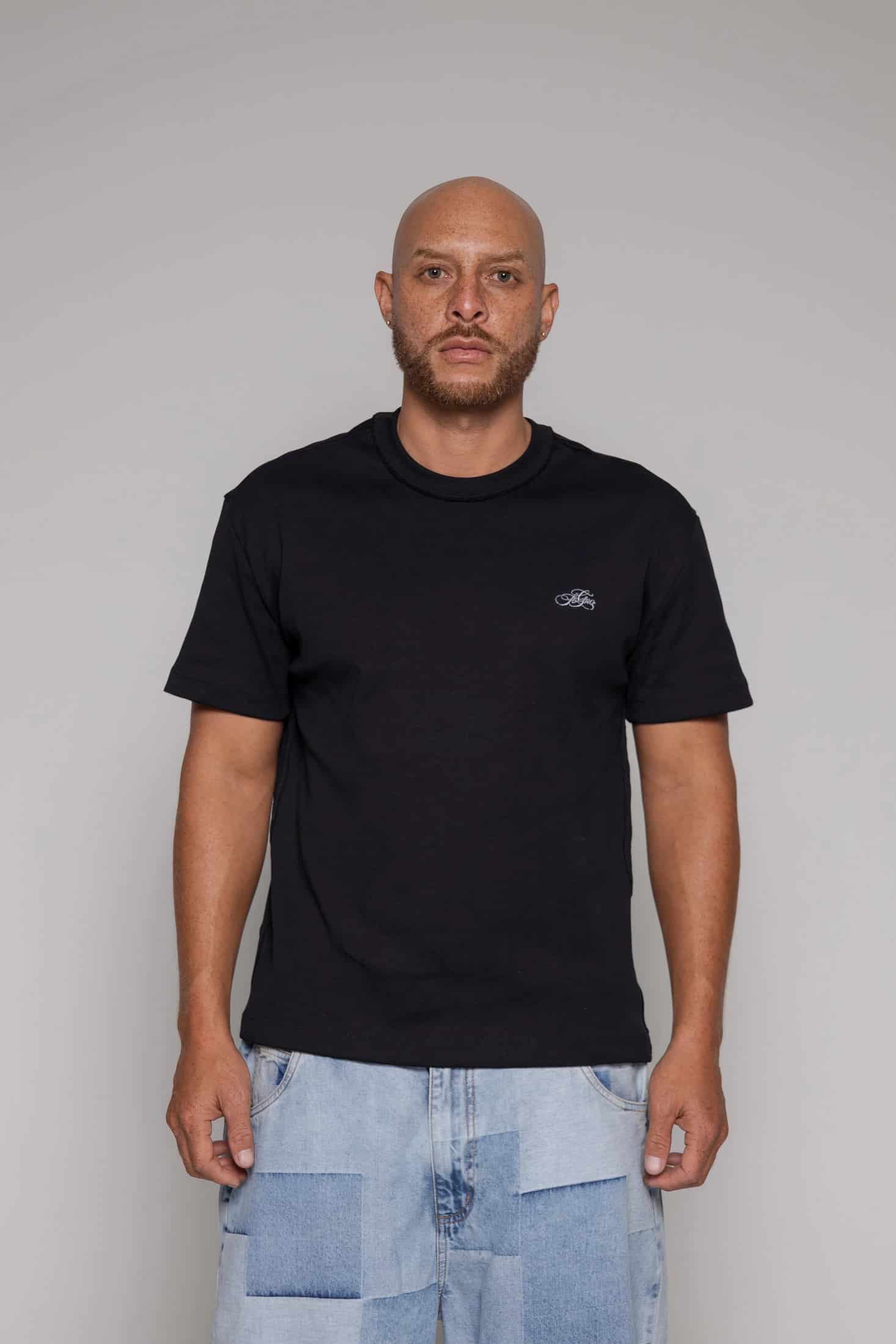 Camiseta Remainder Rib-Negra - miniatura 1