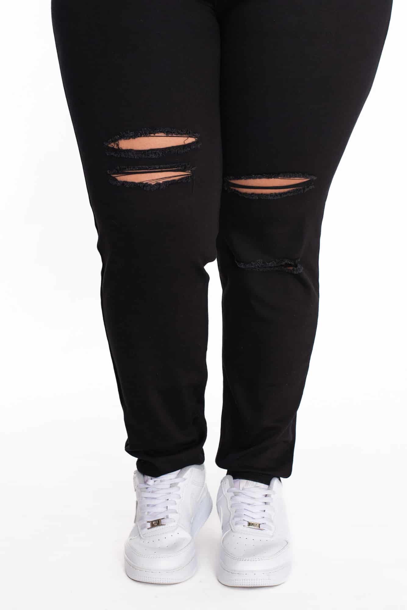 Jean Skinny Negro Rotos 409 - miniatura 3