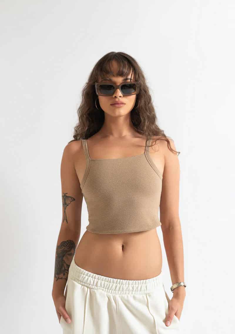 Monclair brown crop top - miniatura 10