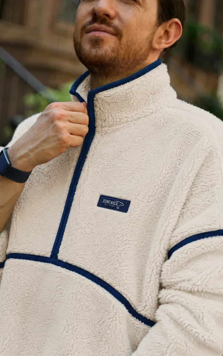 SACO OVEJERO BOXY CREMA - UNISEX - miniatura 2