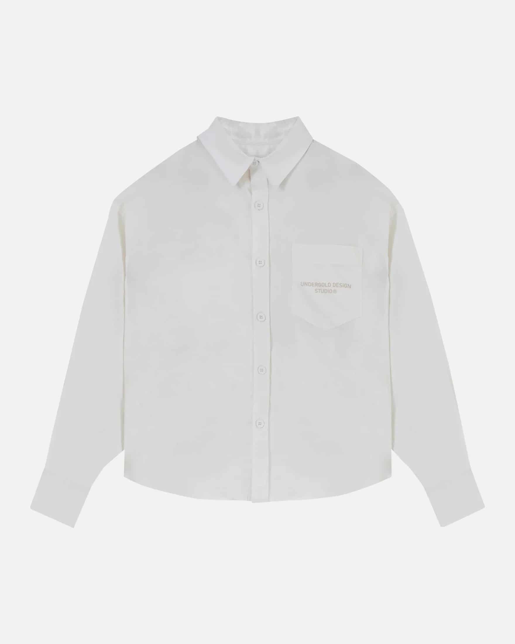 Basics Undergold Design Studio Long Sleeve Boxy Shirt Bone - miniatura 2