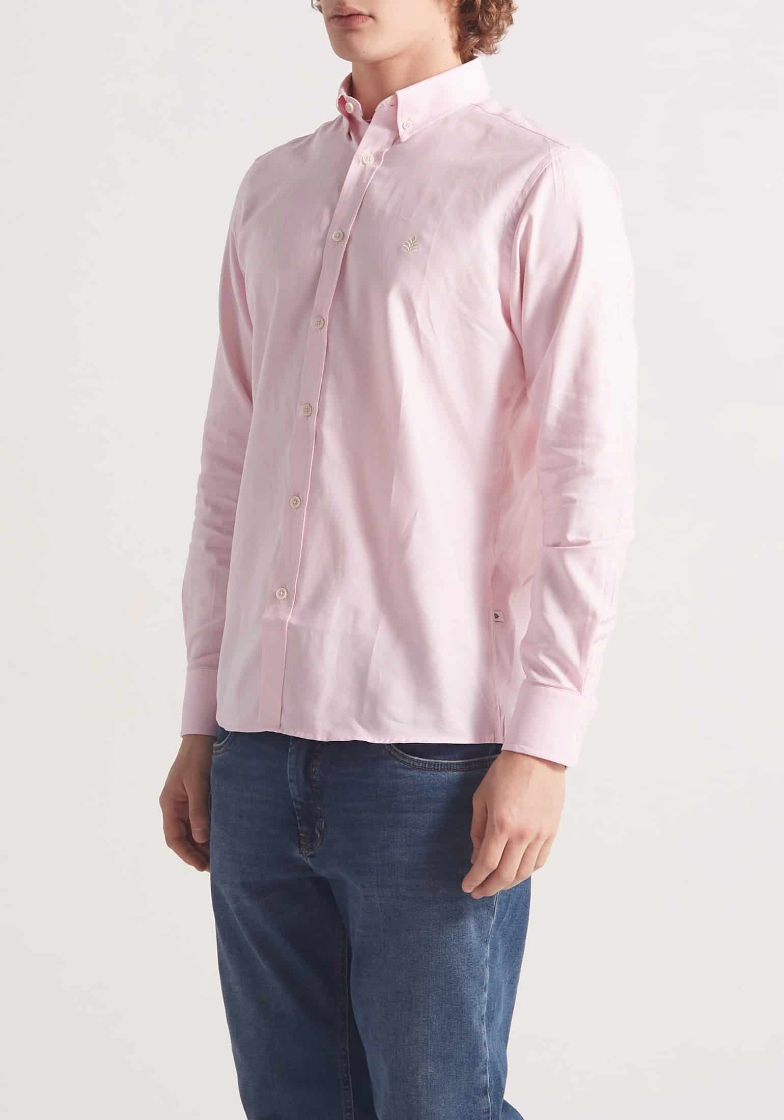 Camisa Whitman Rosada Cuello Button Down - miniatura 5