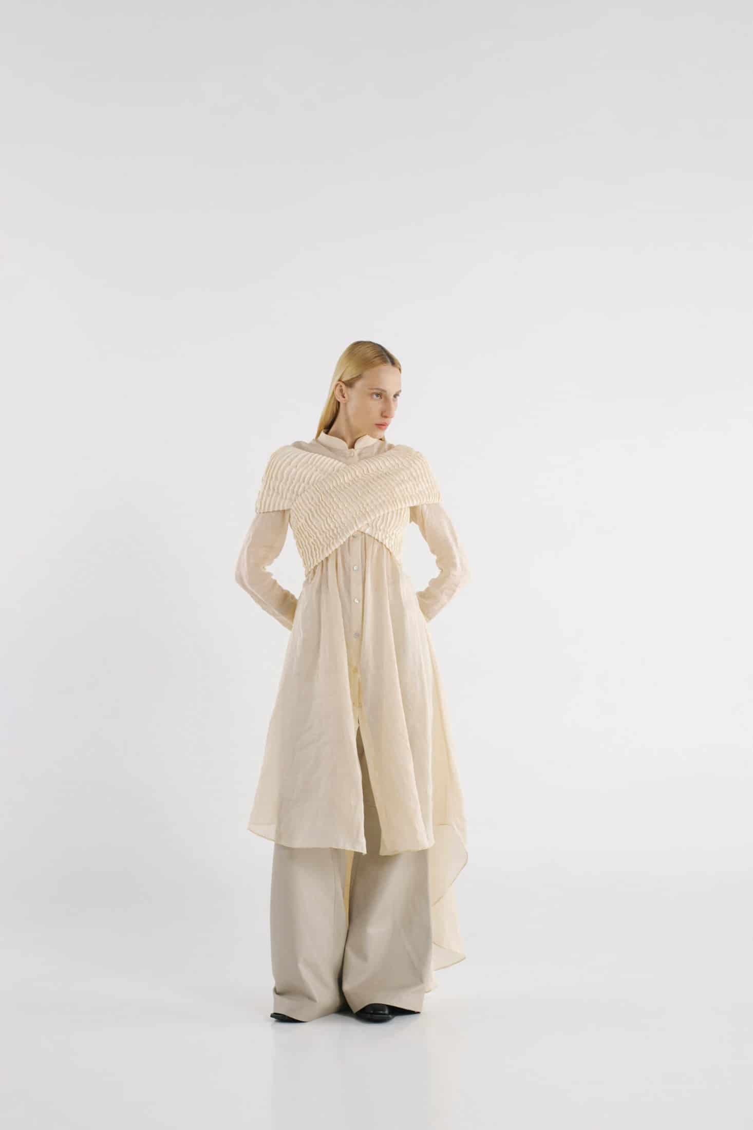 FURROWS SHIRT DRESS TOP - miniatura 14