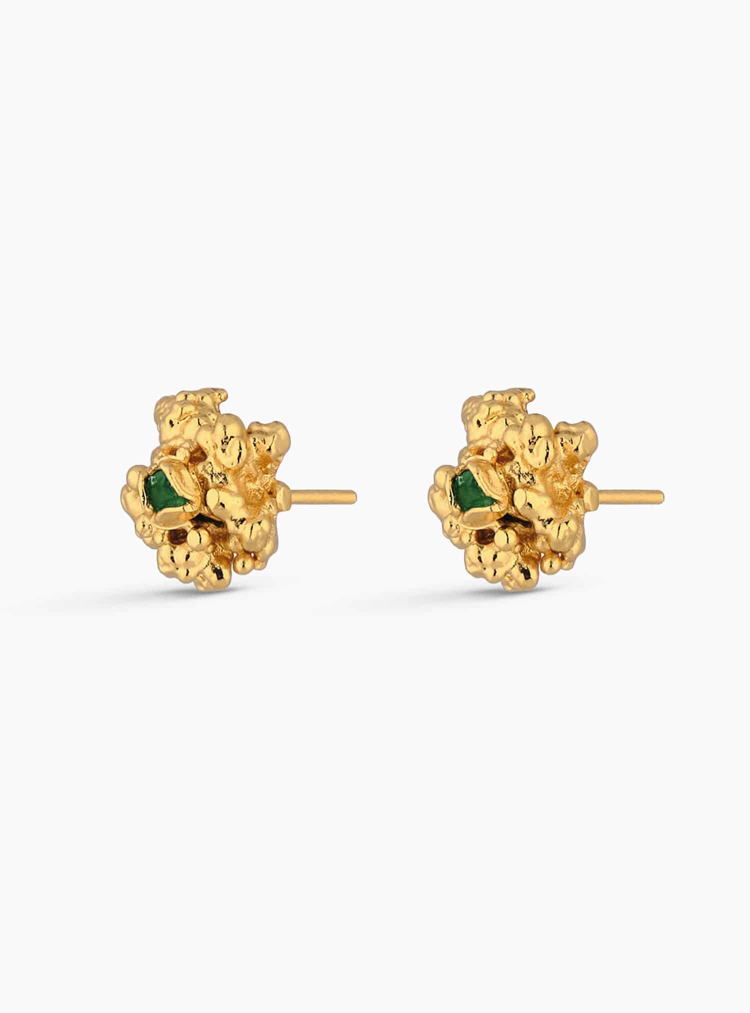 Aura Emerald Chunk Studs Mini - miniatura 4