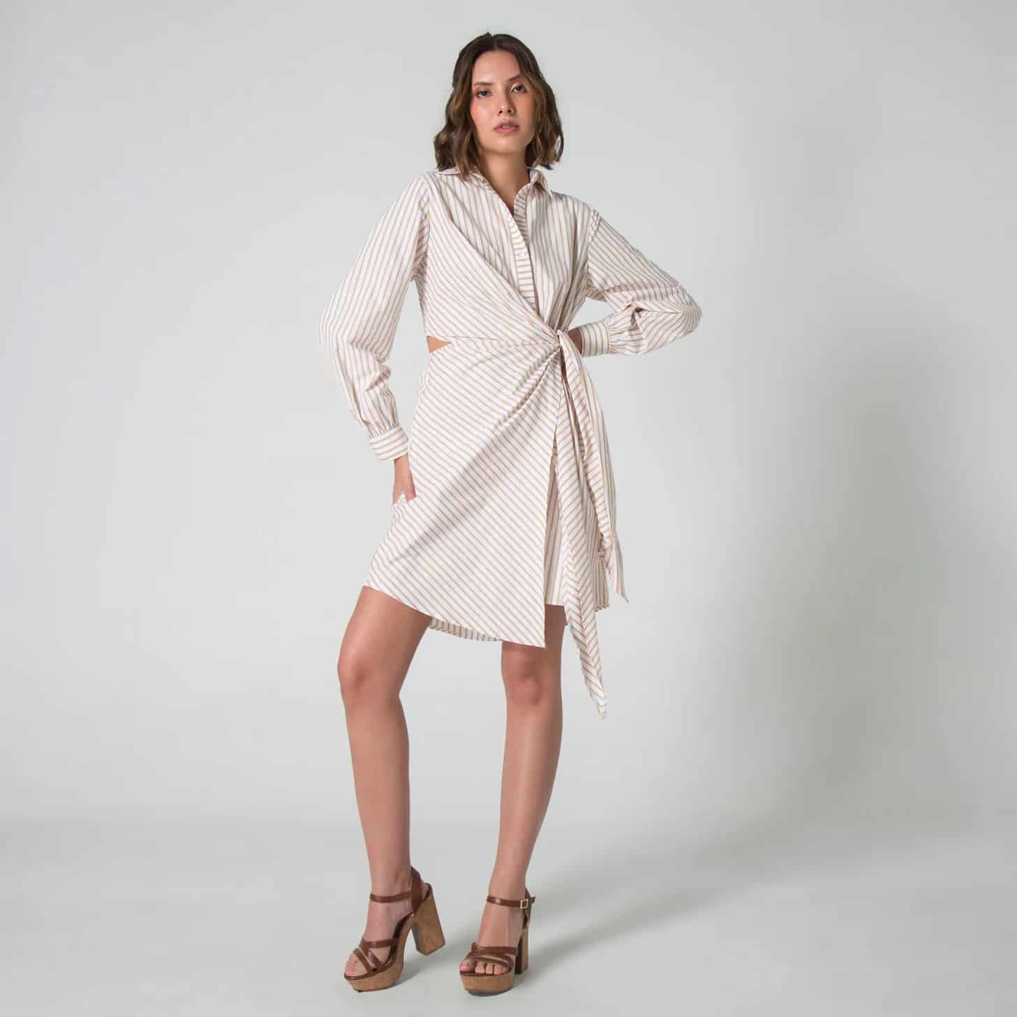 Vestido Drapeado Regular Rumma - miniatura 4
