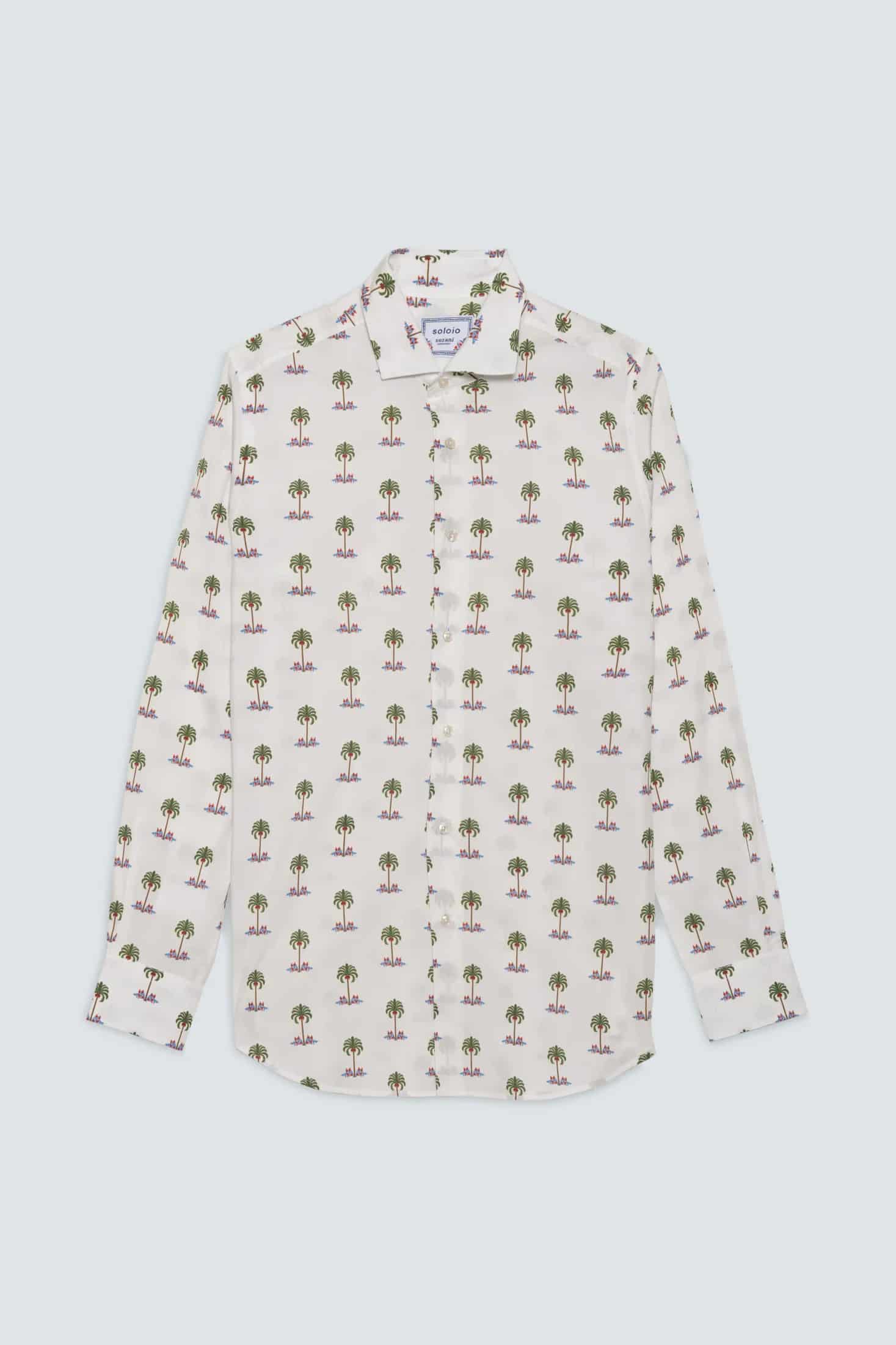 Men's cotton shirt white gioventu - miniatura 2