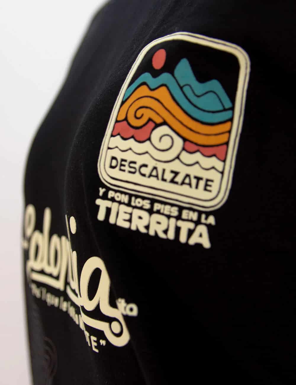 Camiseta Oversized Colombia negro Mujer - miniatura 6