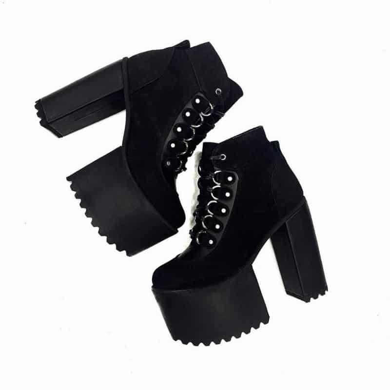 BOTINES NEGROS CORDON - miniatura 1