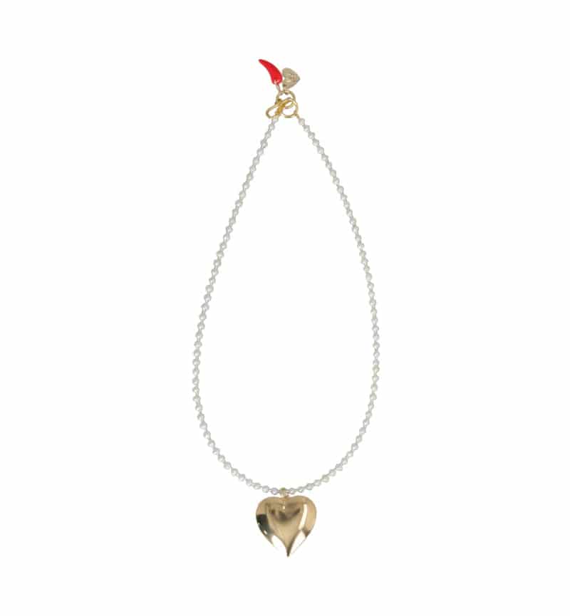 Collar Perlado con Relicario - miniatura 1