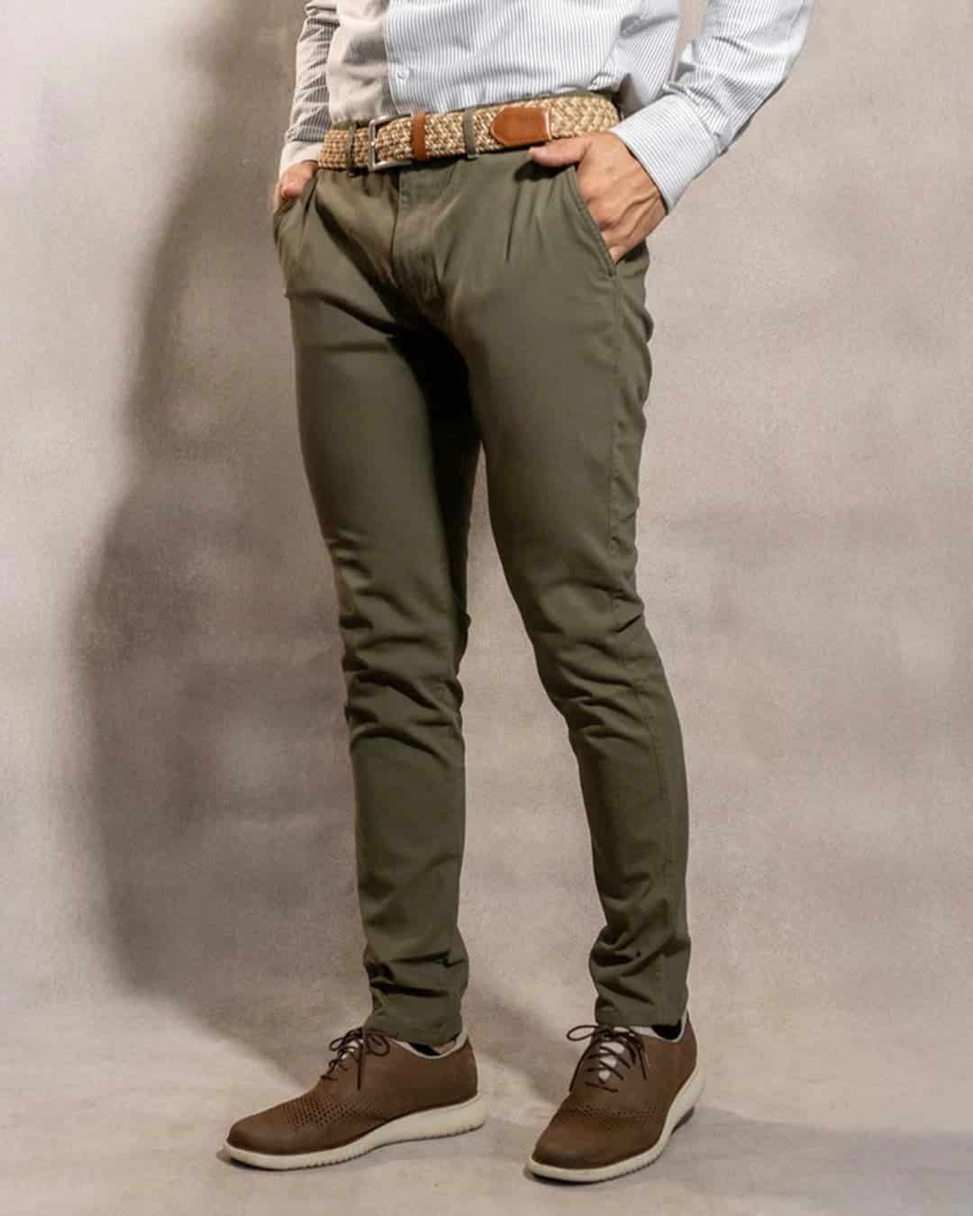 Pantalon Elastico Verde Claro - miniatura 3