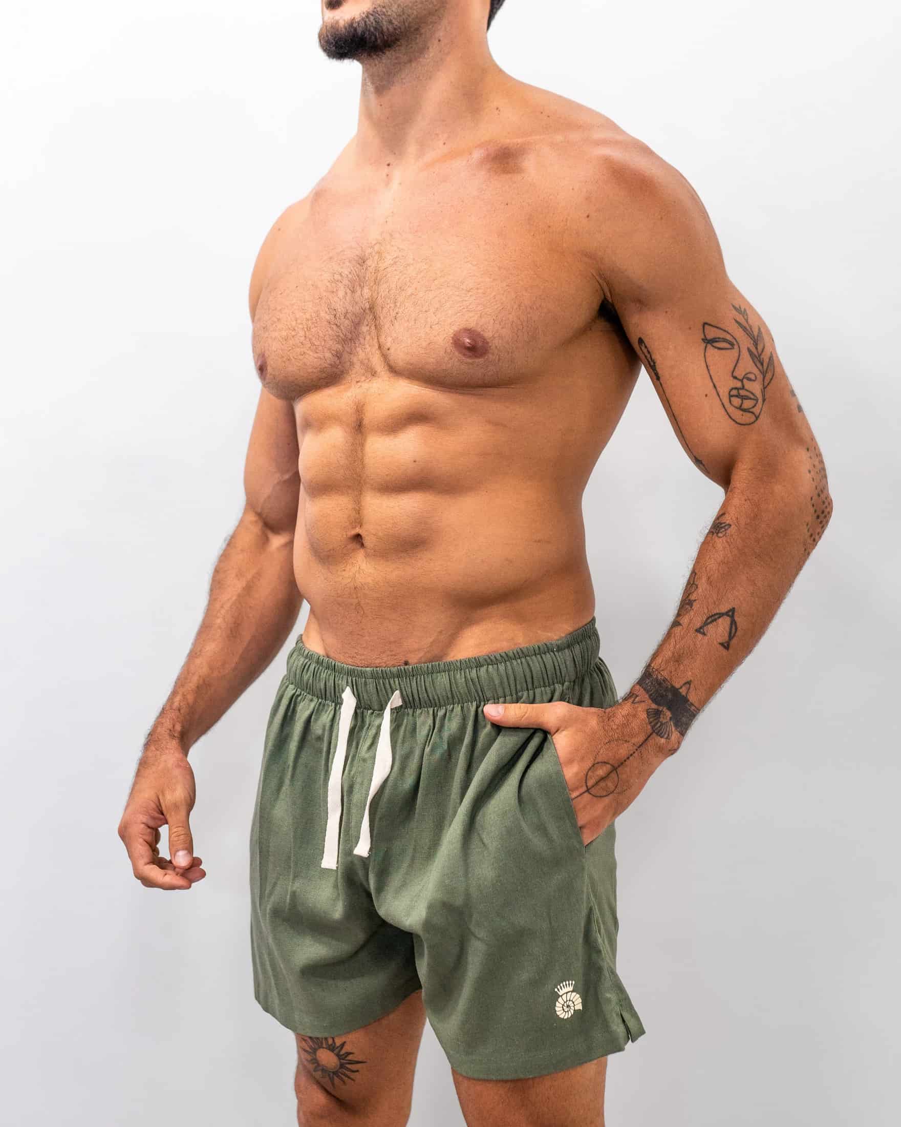 Short Lino Sage - miniatura 2