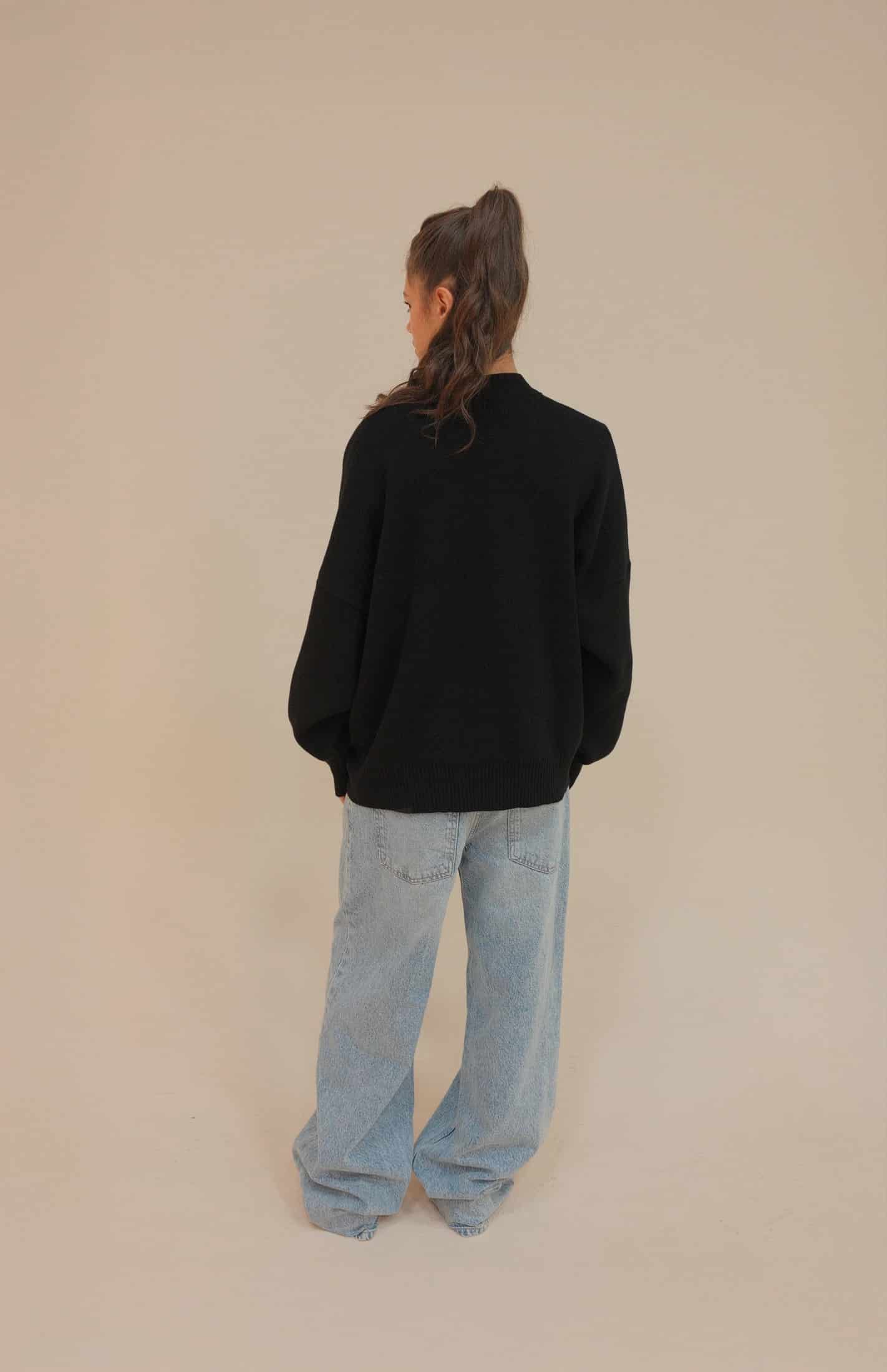 SIGNATURE CARDIGAN BLACK - miniatura 5