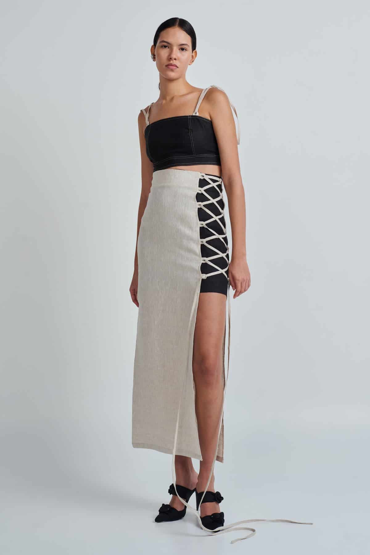 OLINDA SKIRT NATURAL - miniatura 2