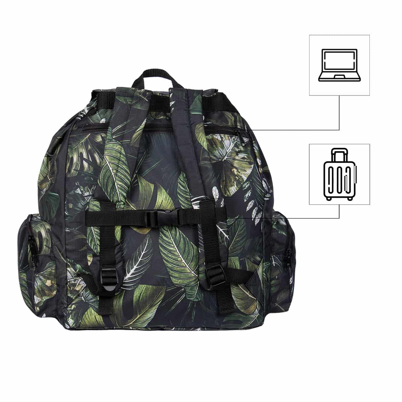 Morral Mochilero XL ULTRA Estampado Jungla Citybags Multicolor - miniatura 7