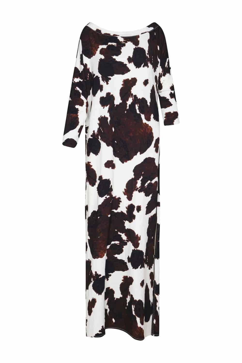 Vestido monaco ivory coffee - miniatura 2