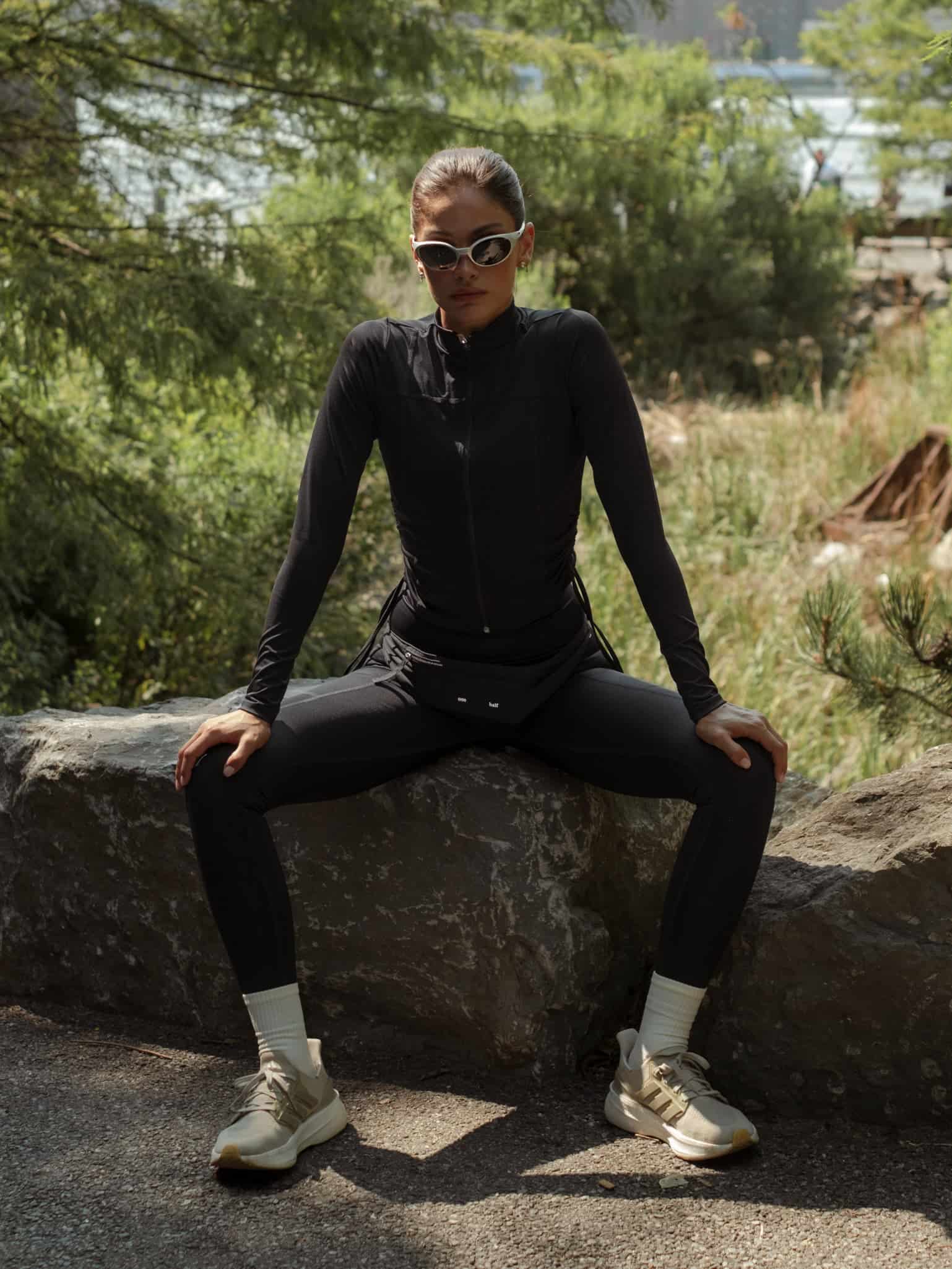 HIKING LEGGINGS - BLACK - miniatura 2