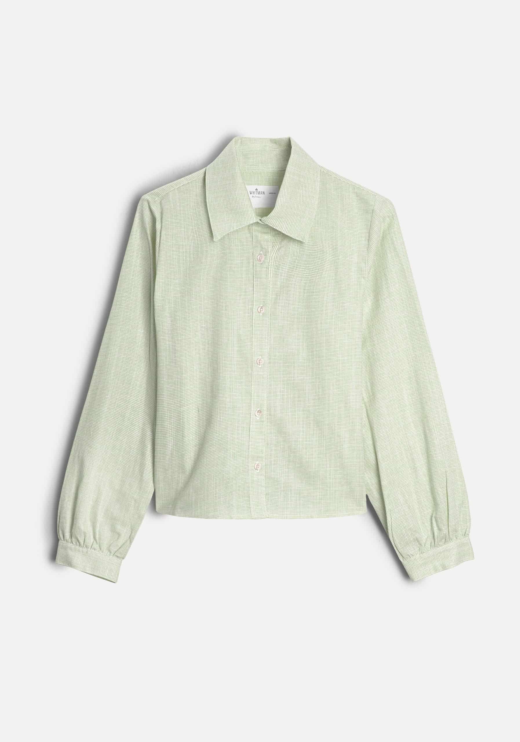 Camisa M Marianne Cuadros Verde Med - miniatura 1