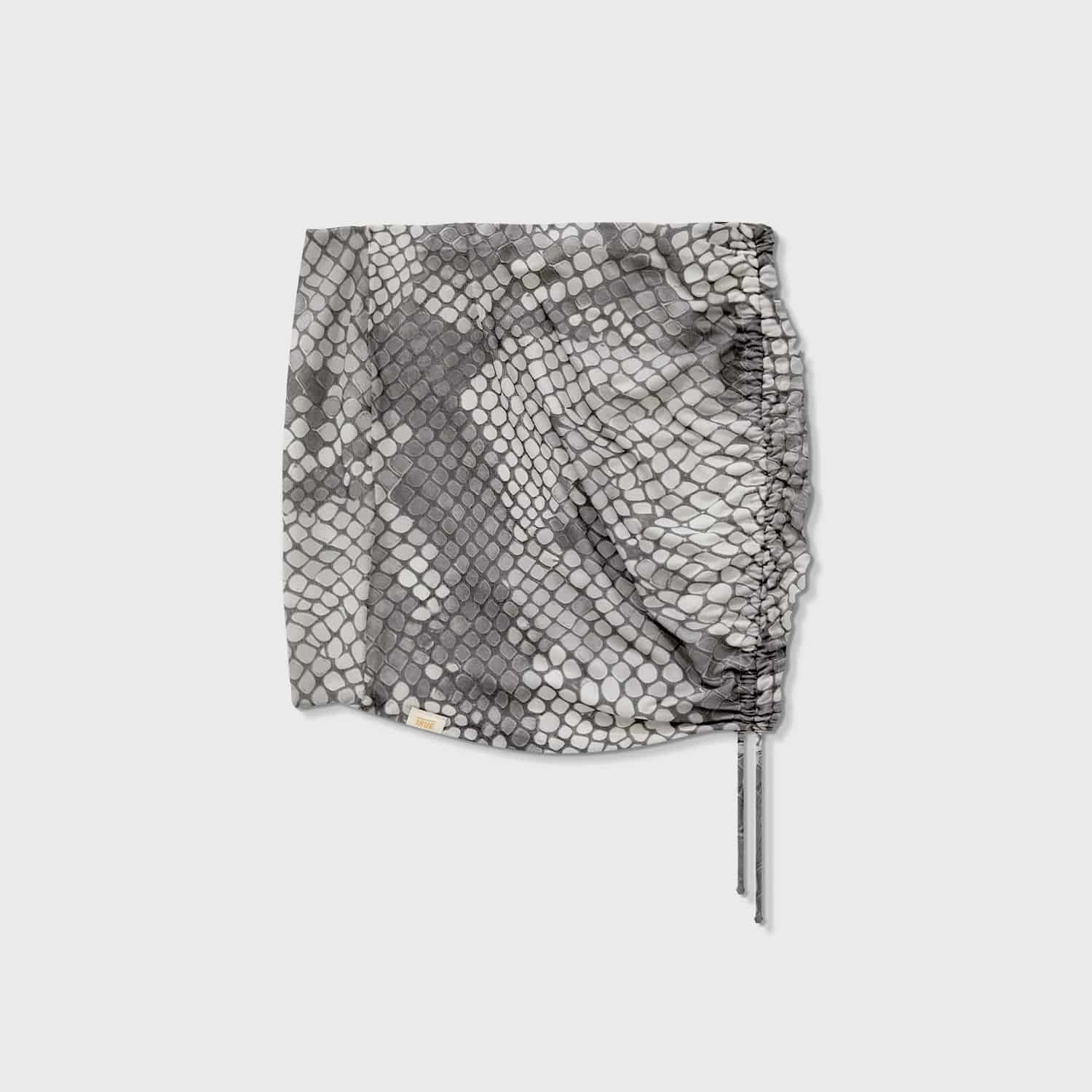Python Mesh Mini Skirt - Gray - miniatura 9