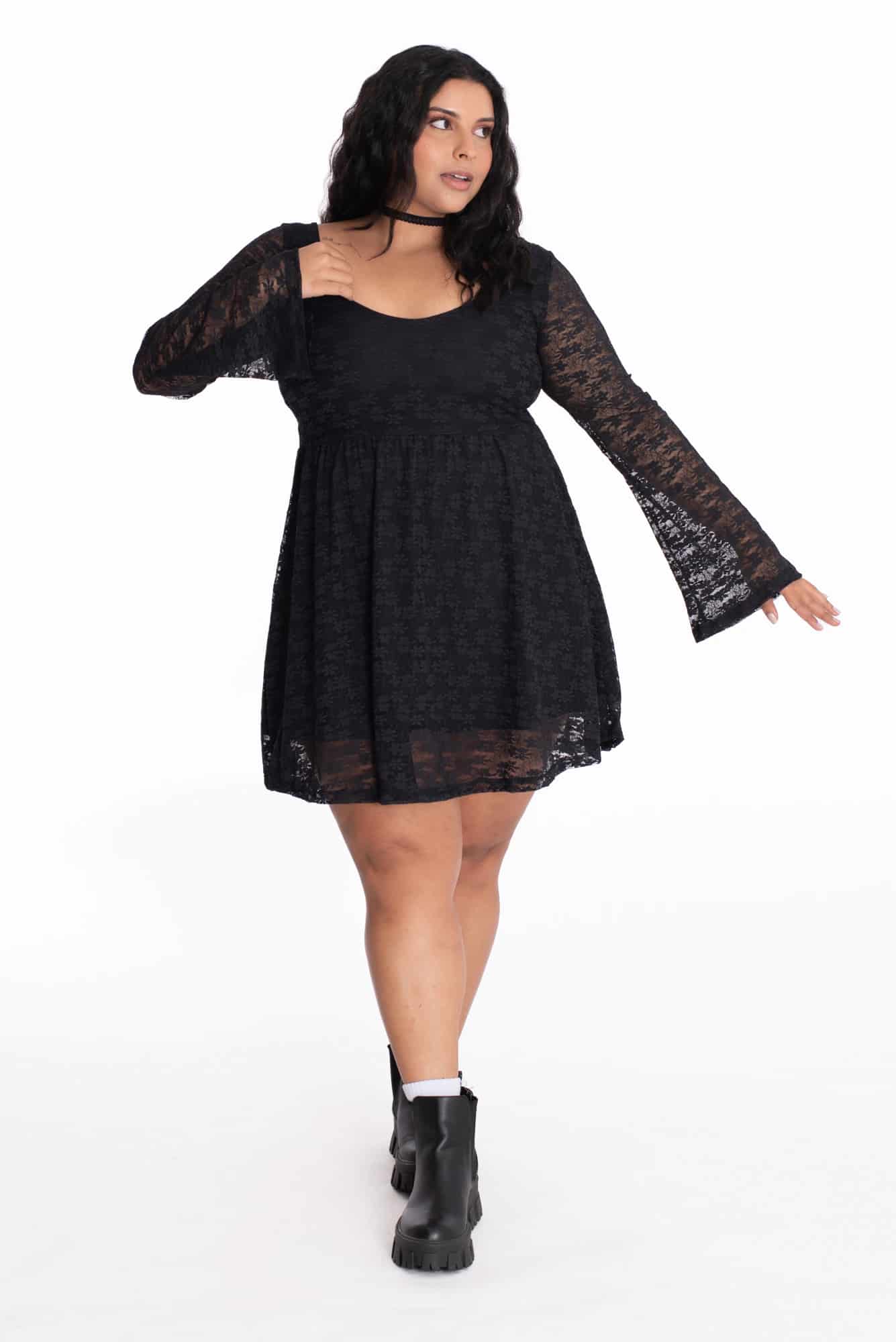 Vestido Florencia Negro - miniatura 1
