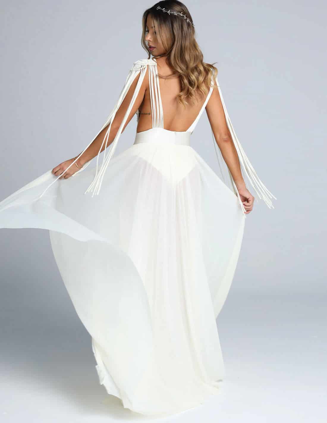 Vestido Atenas Marfil - miniatura 2