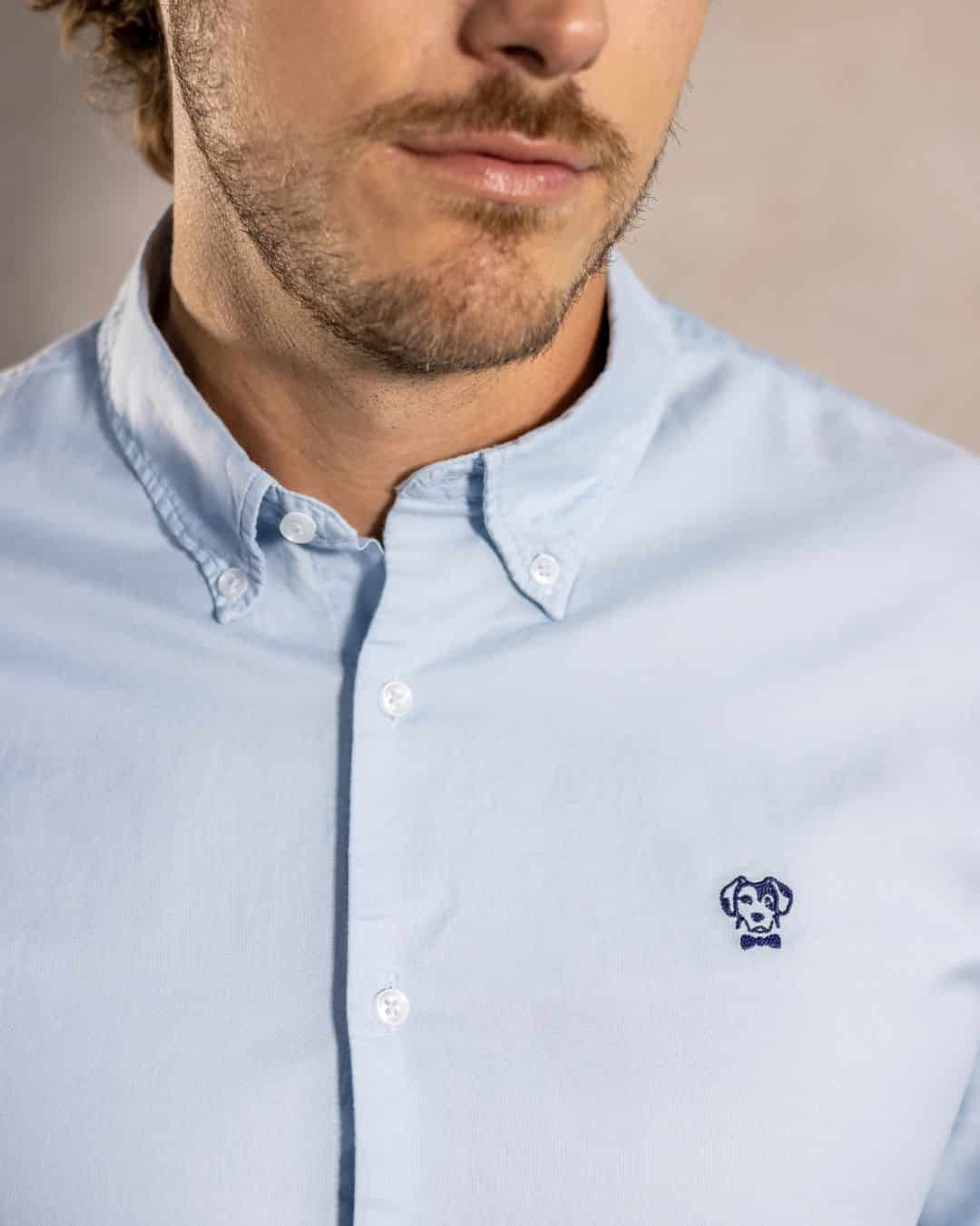 Camisa Antimanchas Oxford Sky - Talla Regular - miniatura 2