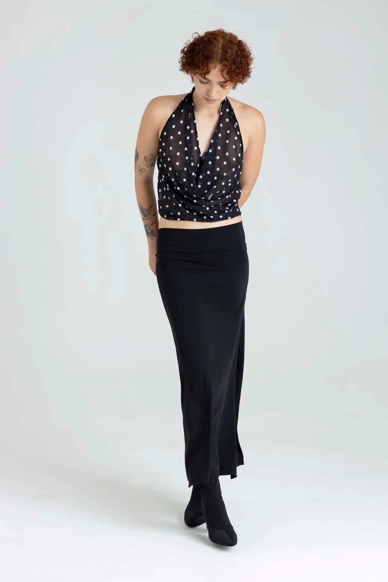 GABY DRAPED TOP - miniatura 22