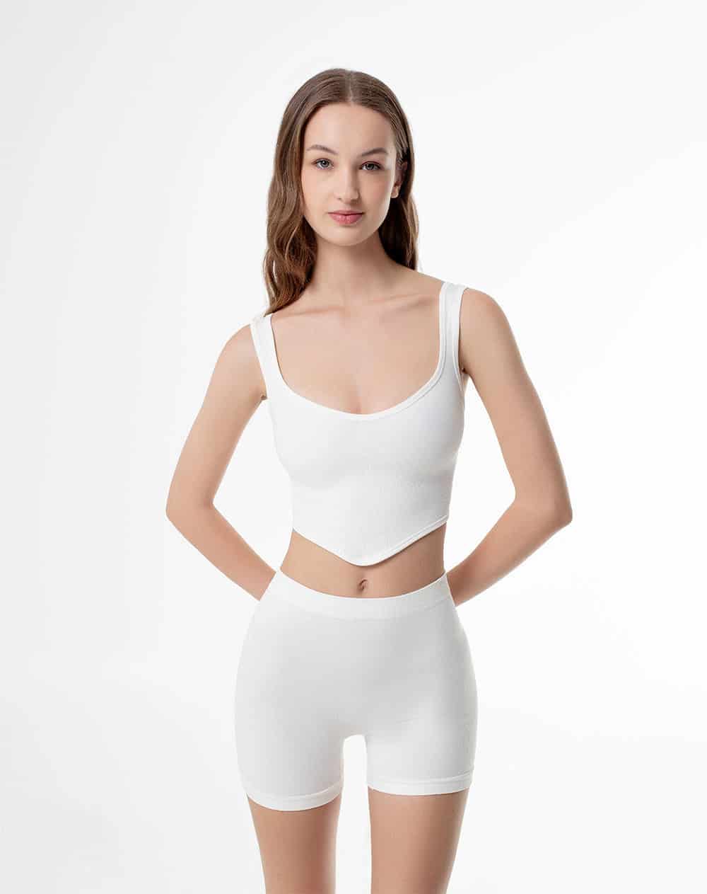 Panty tipo bóxer seamless crudo mujer - miniatura 1