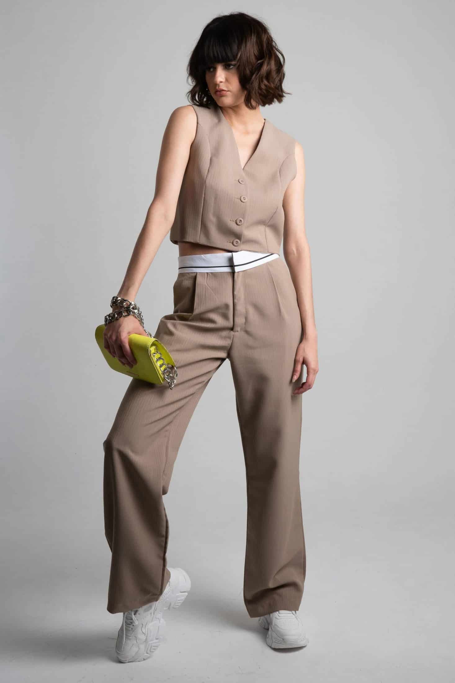 Pantalón Tayloring Camel - miniatura 4