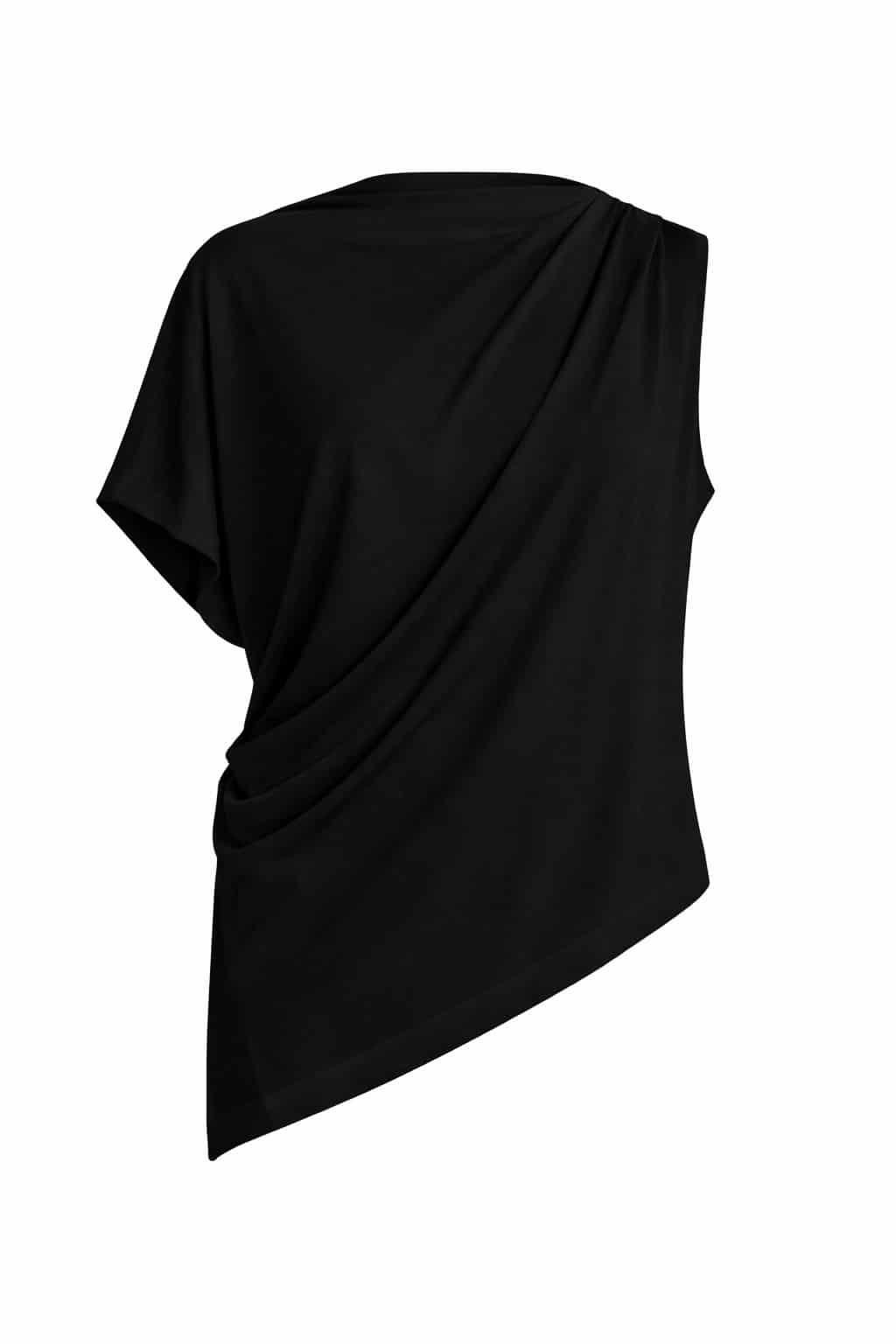 Blusa Asimétrica Negra - miniatura 1